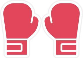 Boxing Gloves Icon Style vector