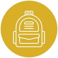 Army Backpack Icon Style vector