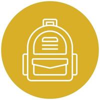 Army Backpack Icon Style vector