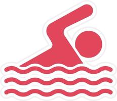 Swimming Icon Style vector