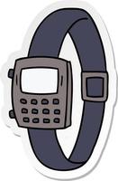 sticker cartoon doodle of a sticker watch vector