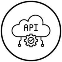 API Icon Style vector