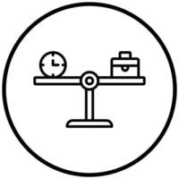 Balance Work Icon Style vector