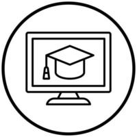 Online Course Icon Style vector