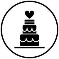 Wedding Cake Icon Style vector