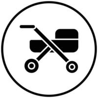 Stroller Icon Style vector