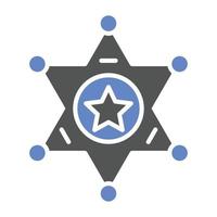 Sheriff Icon Style vector