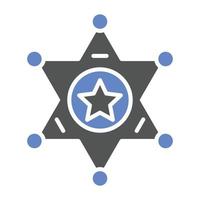 Sheriff Icon Style vector