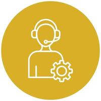 Technical Support Icon Style vector