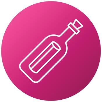 Message in a Bottle Icon Style vector
