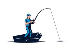 Cartoon fishing design illustration vector