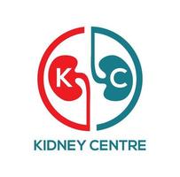 Kidney centre logo design illustration vector