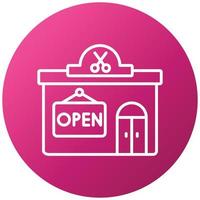 Open Shop Icon Style vector