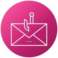 Email Phishing Icon Style vector