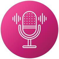 Voice Recorder Icon Style vector