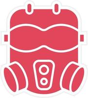 Army Mask Icon Style vector