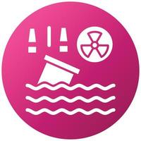 Water Pollution Icon Style vector