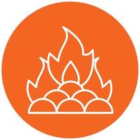 Bonfire Icon Style vector