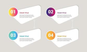 Modern and business presentation timeline Infographic template design. vector