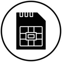 Sim Card Icon Style vector