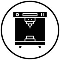 3d Printer Icon Style vector