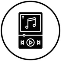 Music Player Icon Style vector