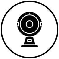 Round Webcam Icon Style vector