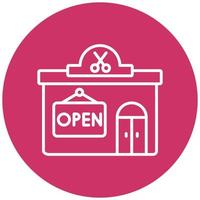 Open Shop Icon Style vector