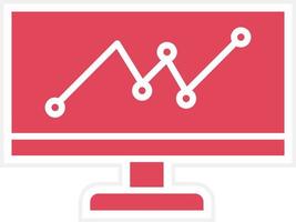 Web Analytics Icon Style vector