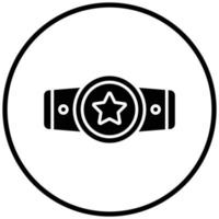 Champion Belt Icon Style vector