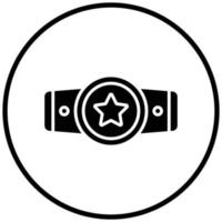 Champion Belt Icon Style vector