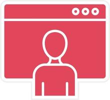 Page Visitors Icon Style vector