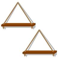 Wood shelf or frame vector