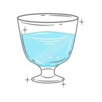Bar glassware vector