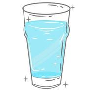 Bar glassware vector