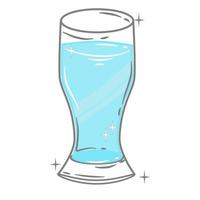 Bar glassware vector