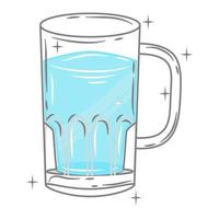 Bar glassware vector