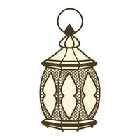 Aesthetic antique lantern vector