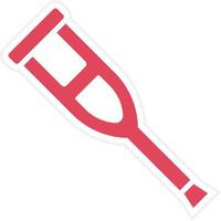 Crutch Icon Style vector