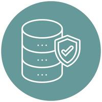 Database Security Icon Style vector