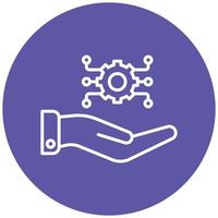 Security Settings Icon Style vector