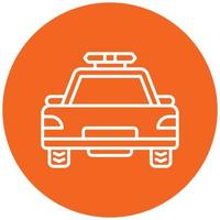 Police Car Icon Style vector