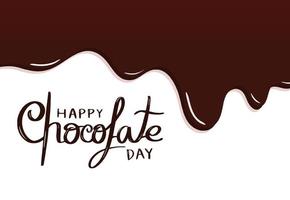 día internacional del chocolate para afiches, web, tarjetas. ilustración vectorial vector