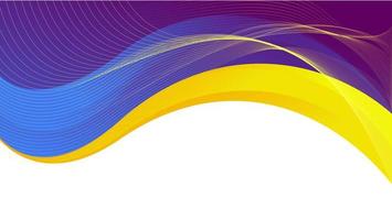 Modern colorful stylish wave background design. Bright wavy lines background. Vector template for banner, business, landing page, presentation