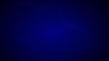 Abstract blue background with wavy dots pattern. Blurred wave particle illustration vector