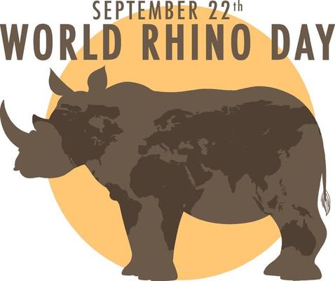 World Rhino Day September 22 Banner