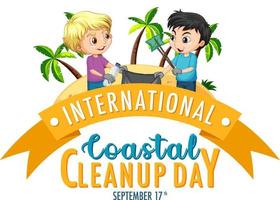 International Coastal Cleanup Day Banner vector