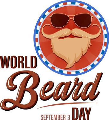 World beard day banner design