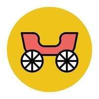 Trendy Carriage Concepts vector