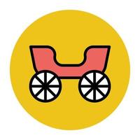 Trendy Carriage Concepts vector